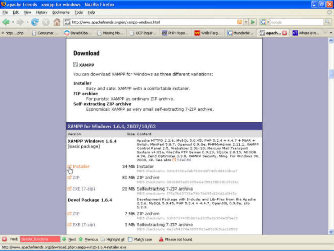 xampp download page
